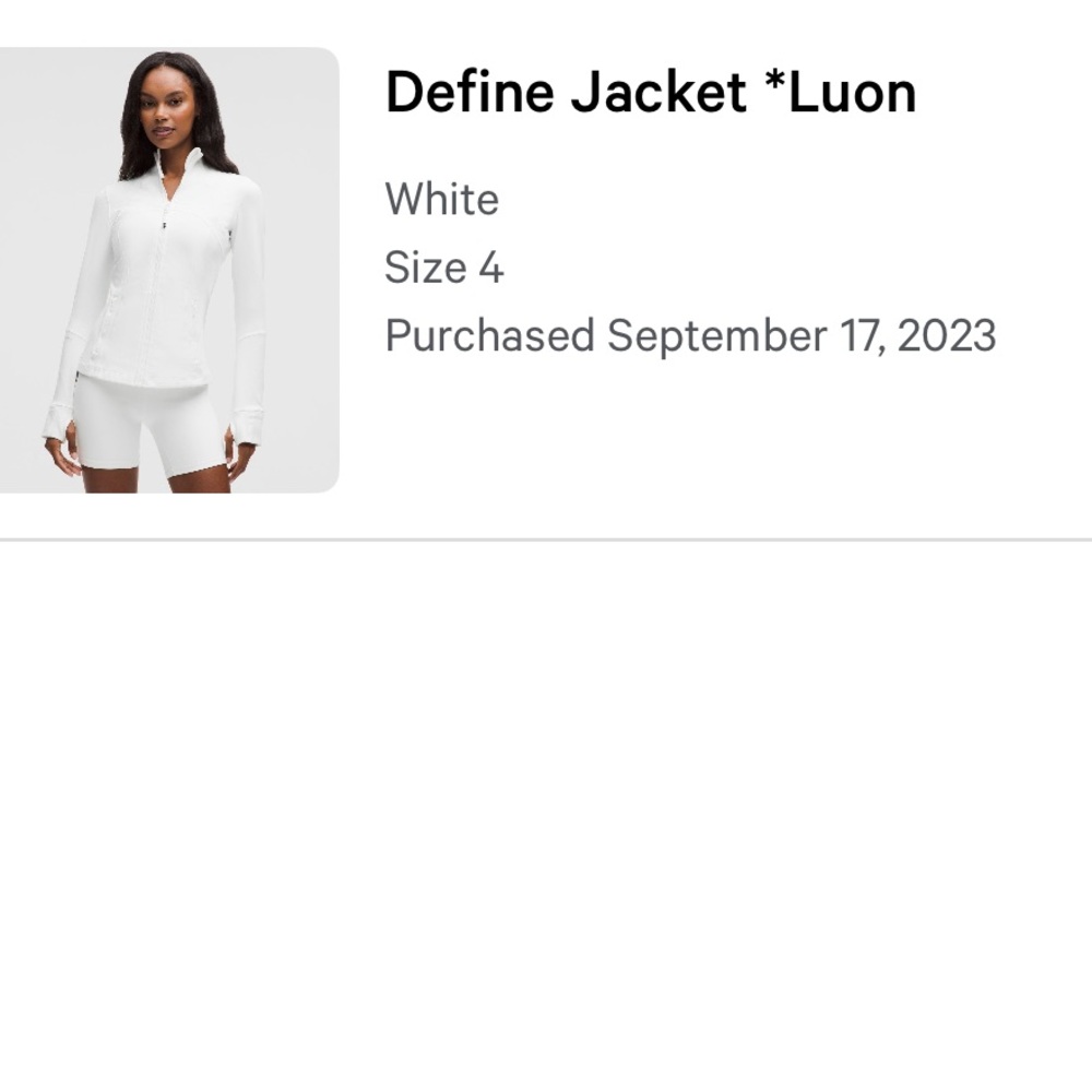 Lululemon define jacket - Picture 3 of 3